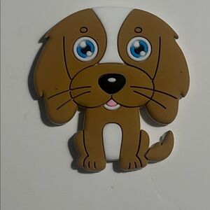 Brown and White Dog Magnet